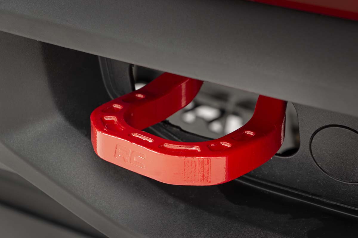 Tow Hooks | Forged | Red | Chevy Silverado 1500 2WD/4WD (2019-2025 & Classic)