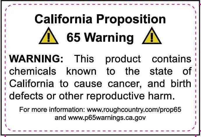 Proposition 65 Warning Label